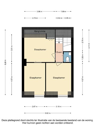 Plattegrond - Schiffelderstraat 11, 6369 TJ Simpelveld - Schiffelderstraat 11 Simpelveld - 2e Verdieping 2D.jpg